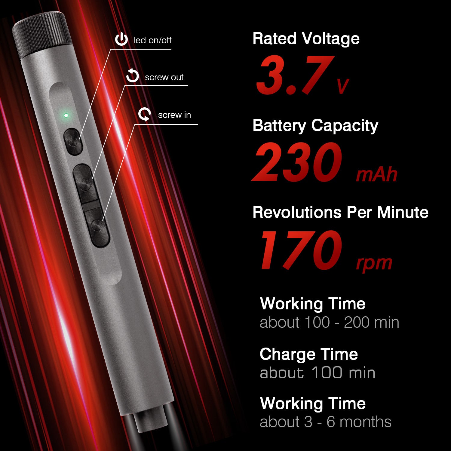 VMAN S138 Precision Electric Screwdriver Kit