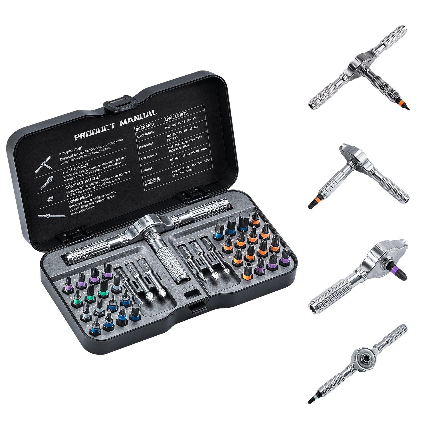 VMAN C40 Ratchet Screwdriver Kit