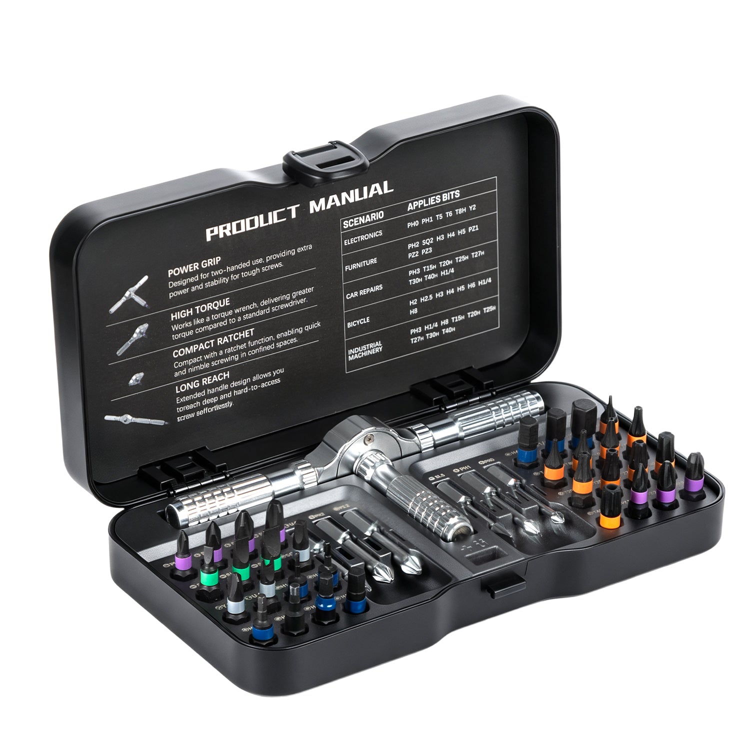 VMAN C40 Ratchet Screwdriver Kit