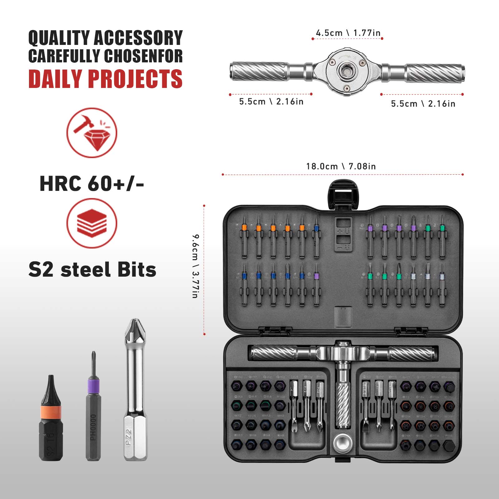 VMAN P66 Ratchet Screwdriver Kit