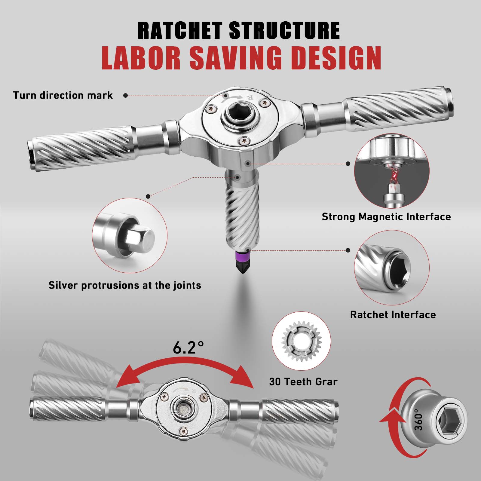 VMAN P66 Ratchet Screwdriver Kit