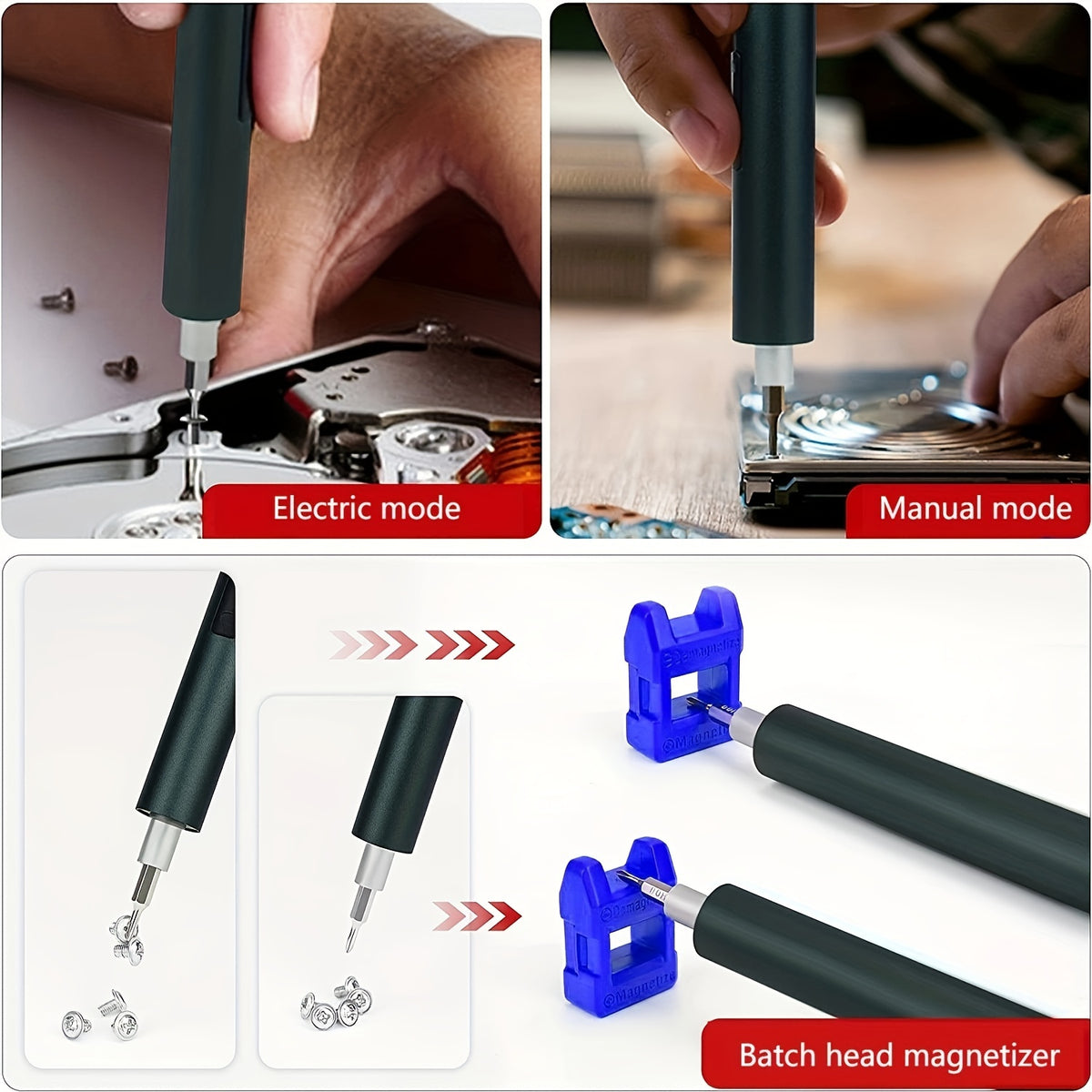 VMAN M142 Precision Electric Screwdriver Kit