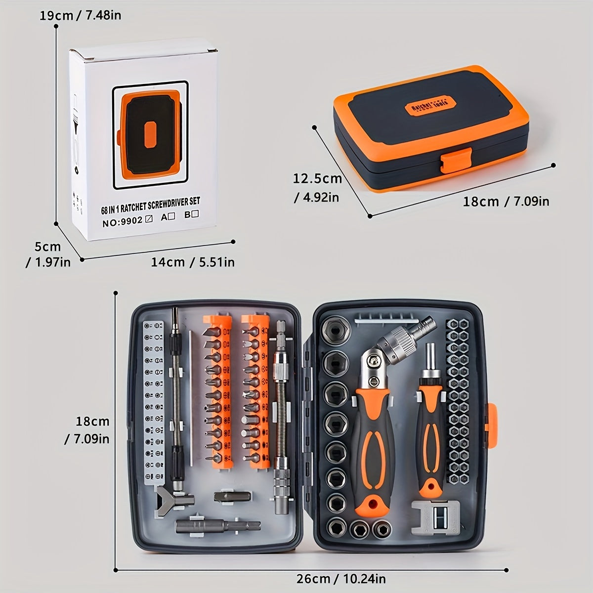 VMAN P68 Ratchet Socket Driver Kit