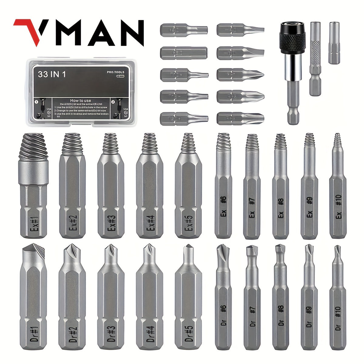 VMAN C31 Screw Extractor Kit