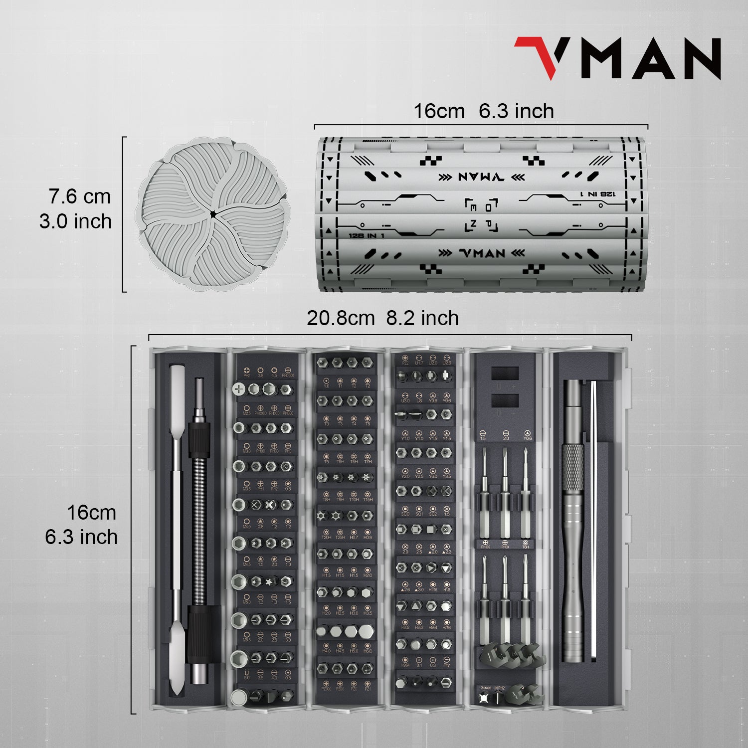 VMAN L128 Precision Screwdriver Kit
