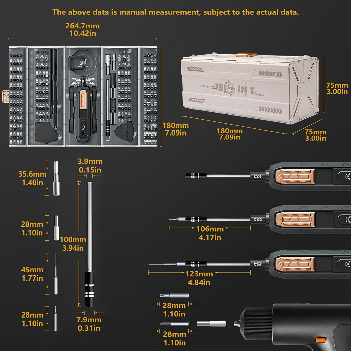 VMAN S180 Precision Screwdriver Kit