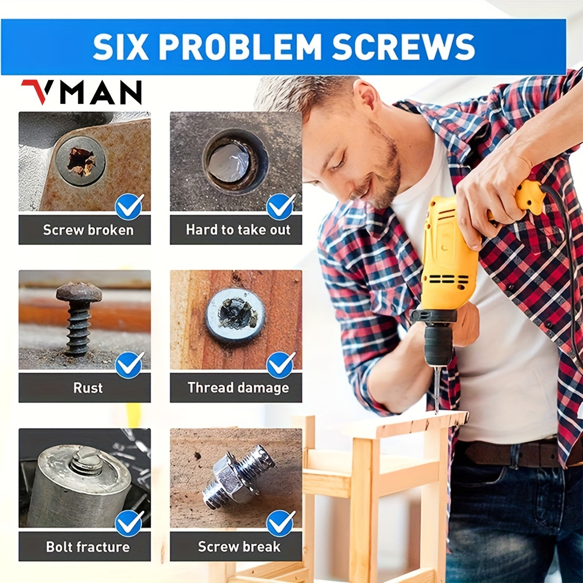 VMAN C31 Screw Extractor Kit
