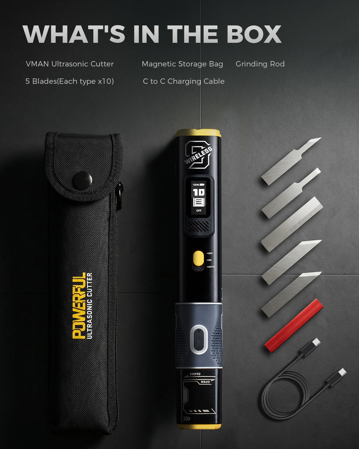 VMAN Y09 Wireless Ultrasonic Cutter Kit