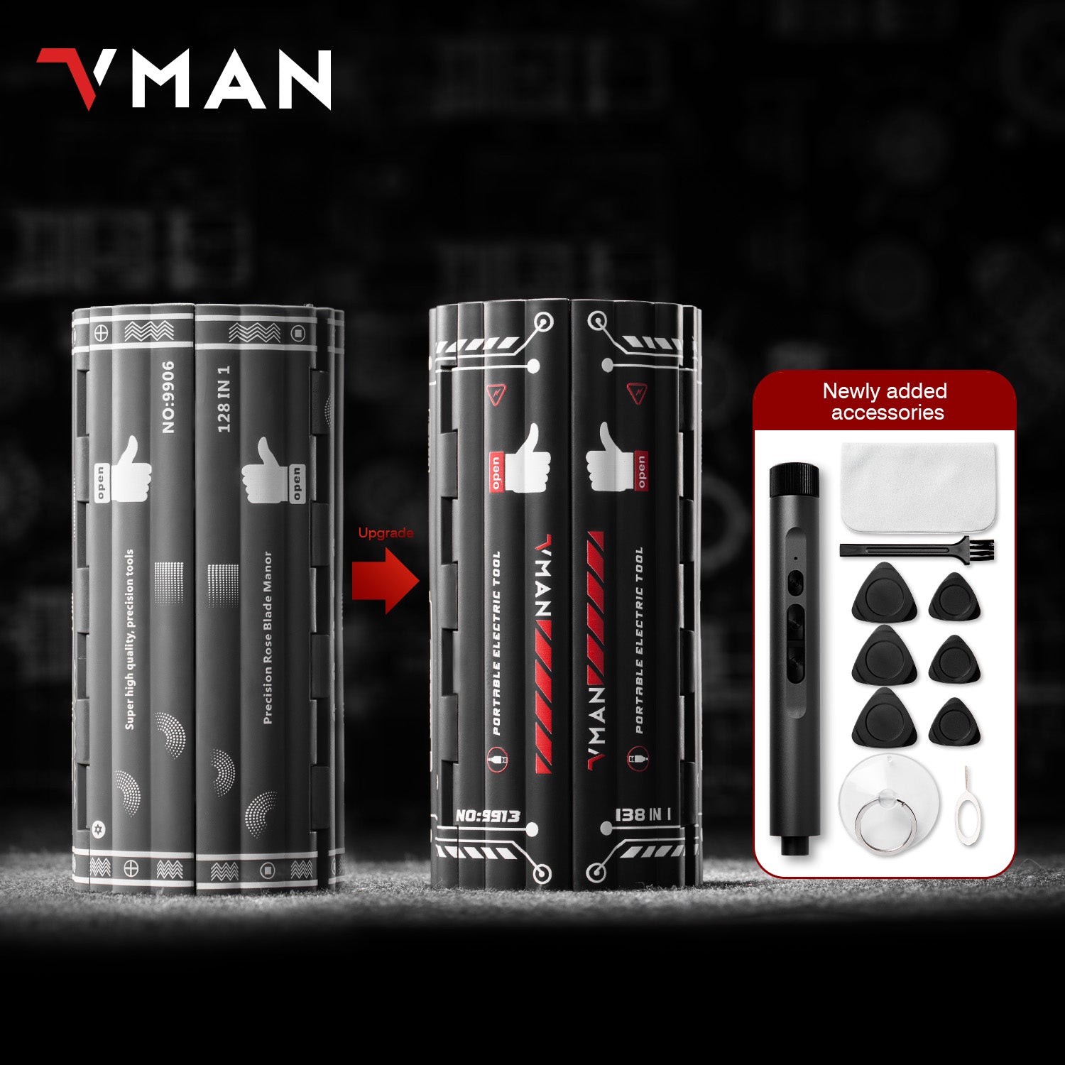 VMAN S138 Precision Electric Screwdriver Kit
