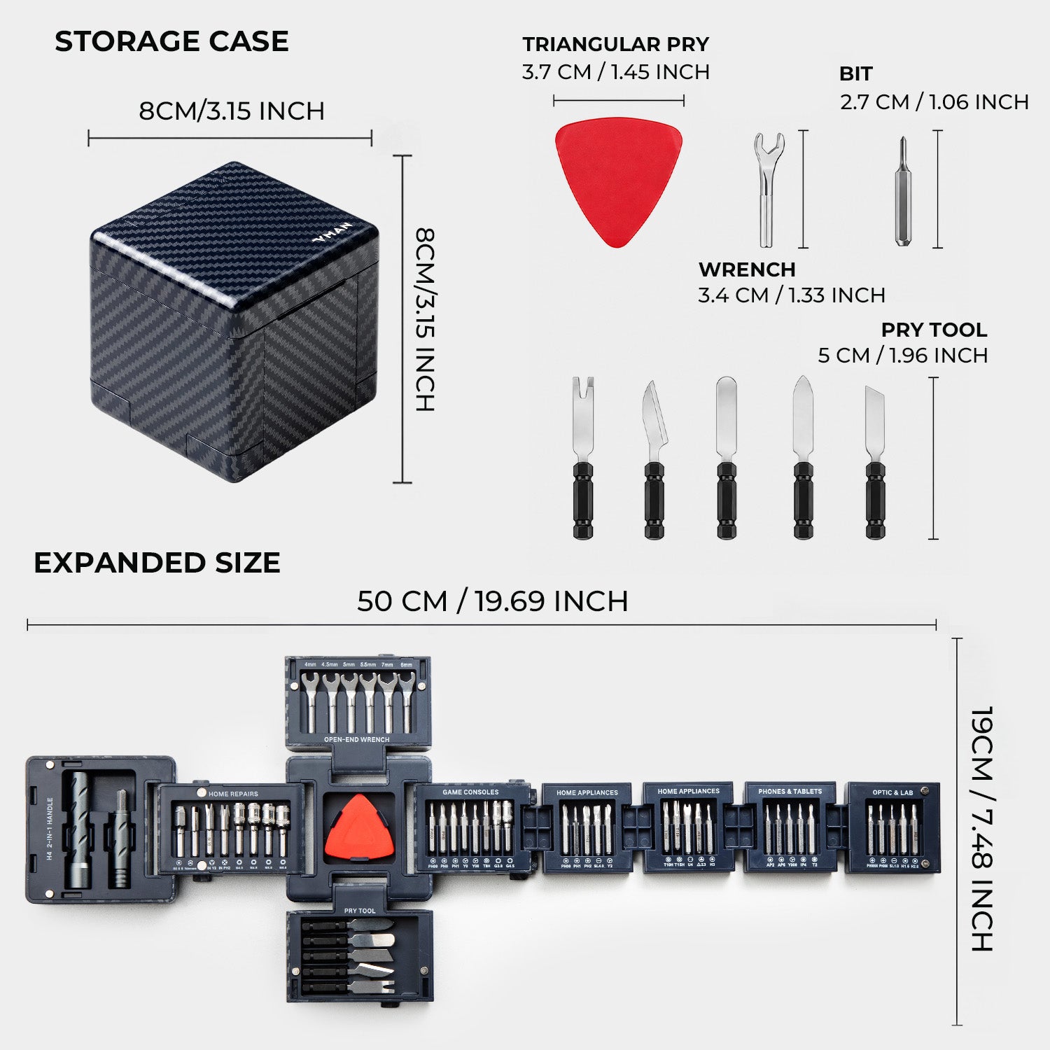 VMAN S55 Precision Screwdriver Kit-CubeFIX