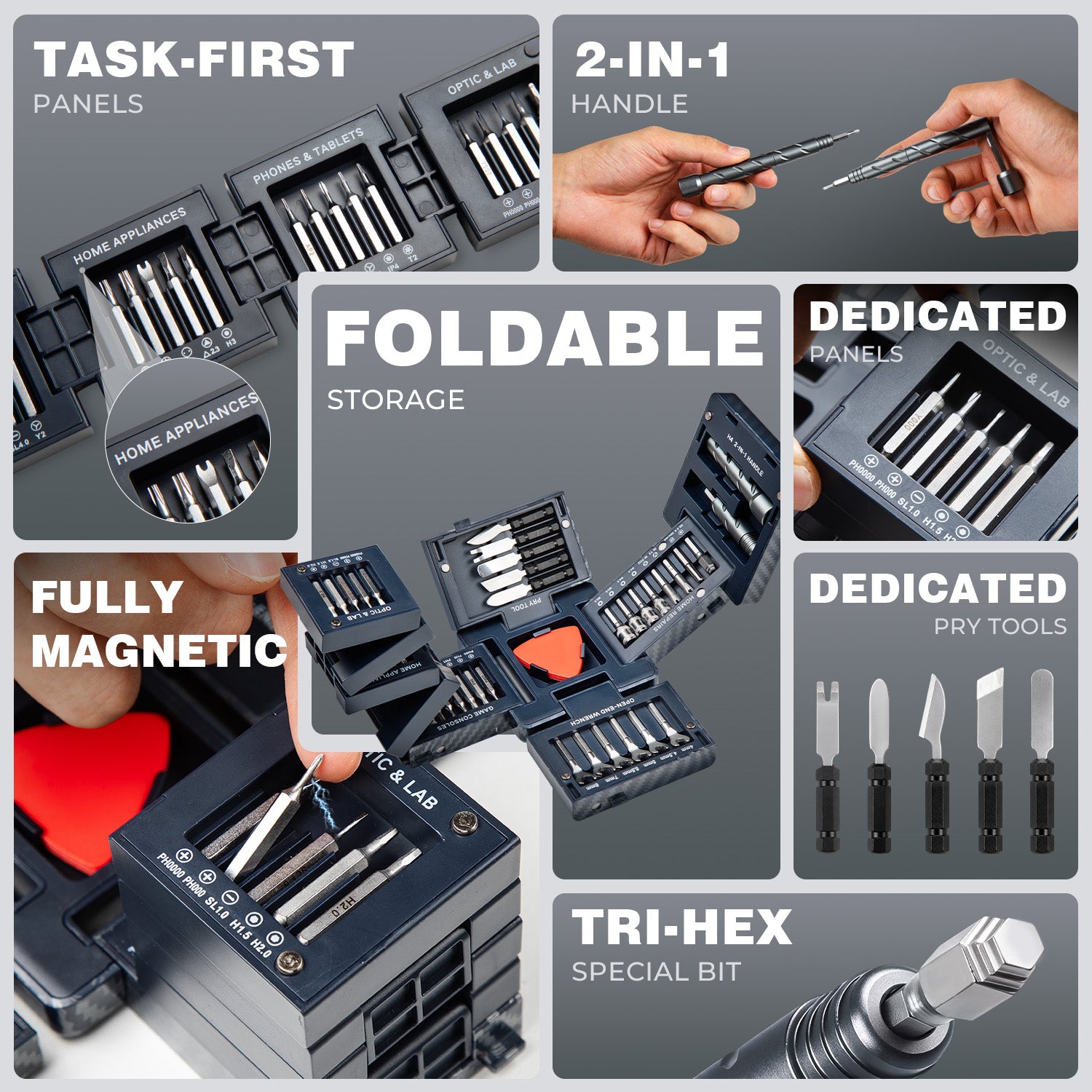 VMAN S55 Precision Screwdriver Kit-CubeFIX