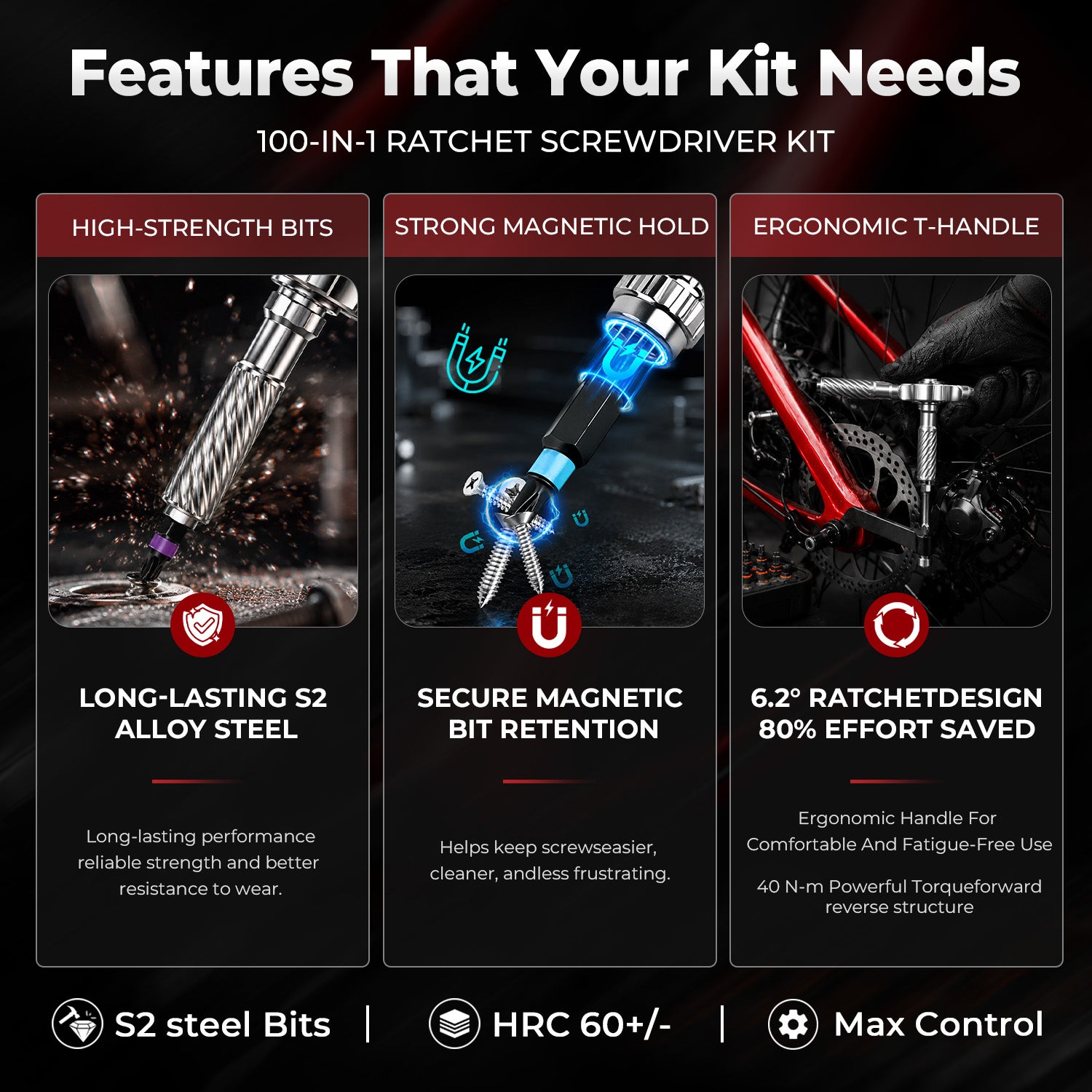 VMAN P100 Ratchet Screwdriver Kit