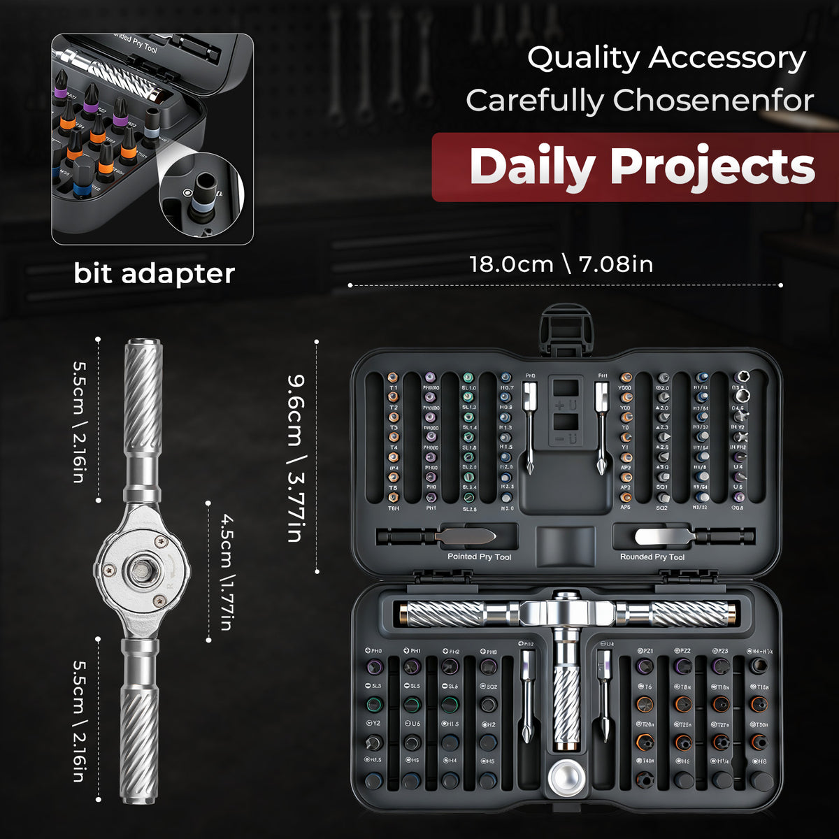 VMAN P100 Ratchet Screwdriver Kit