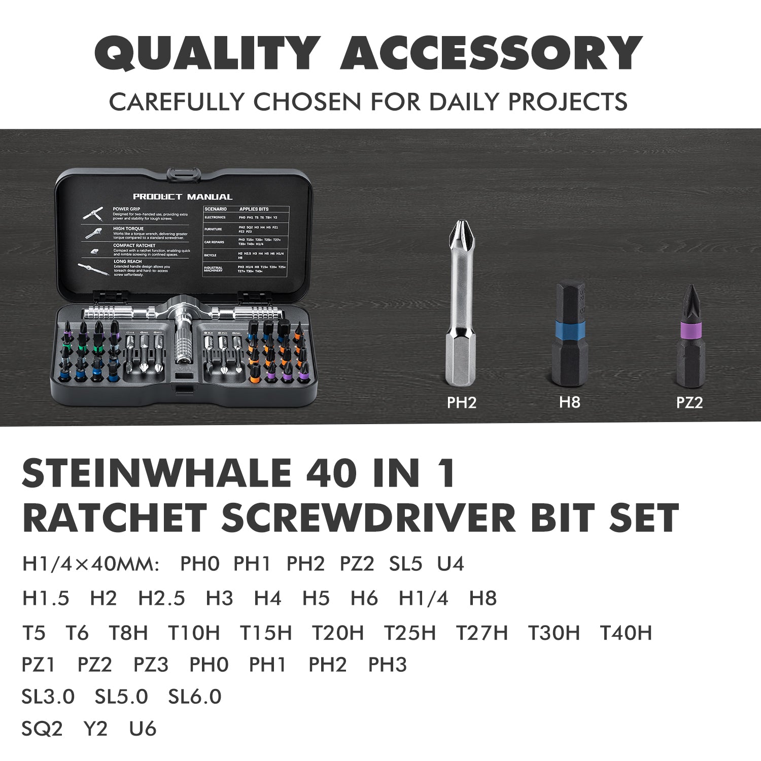 VMAN C40 Ratchet Screwdriver Kit