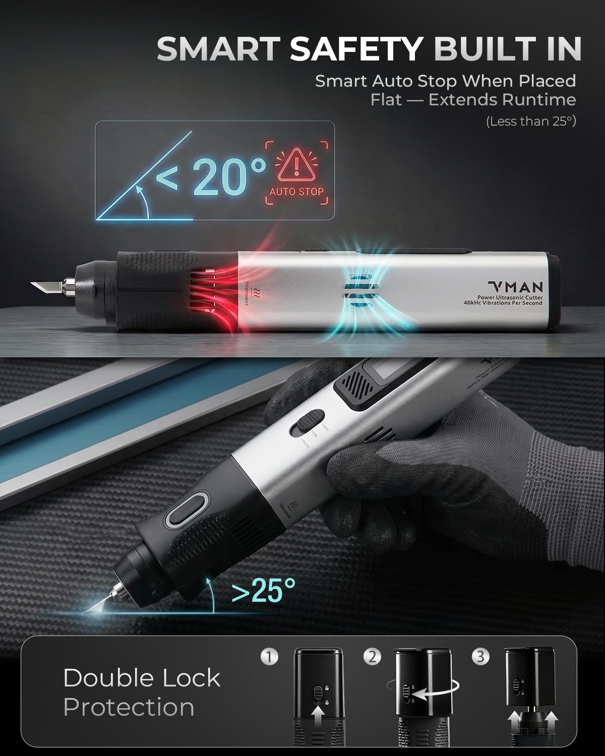 VMAN Y09 Wireless Ultrasonic Cutter Kit-SP